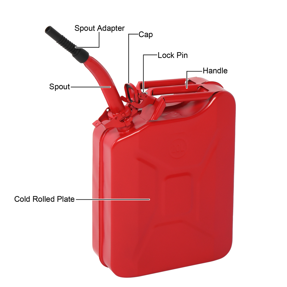 20l us standard fuel can portable gasoline bucket with oil pipe 20l us standard fuel can portable gasoline bucket with oil pipe